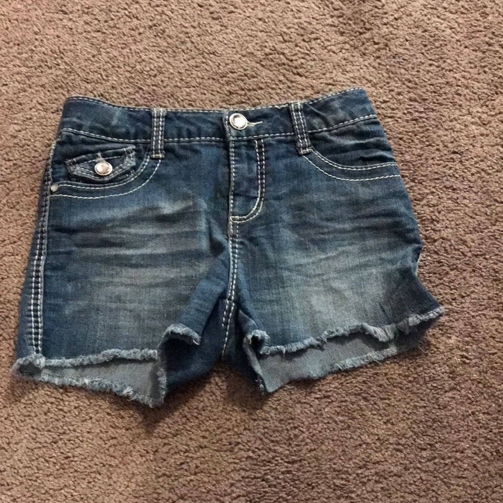 Girls dark blue jean shorts